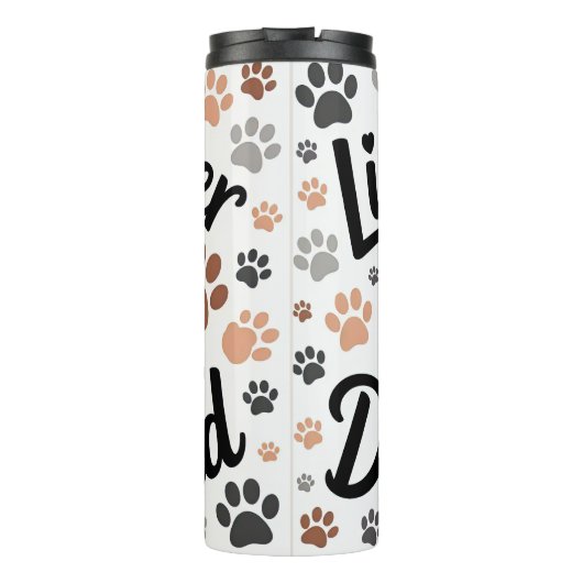 Het leven is beter met een Dachshund Thermosbeker (Achterkant)