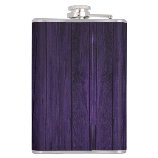 Het leven is beter met een Dog Flask - Paars Heupfles (Achterkant)