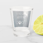 Het leven is beter met een dog heet glas - blauw (Achterkant)