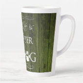 Het leven is beter met een Dog Latte Mok - Groen (Rechts)