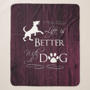 Het leven is beter met een Dog Sherpa Blanket - Ma Deken
