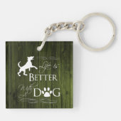 Het leven is beter met een Dog Sleutelhanger - Gro (Achterkant)