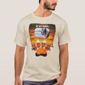 Het leven is beter met een Dog Sunset 2584 T-shirt (Voorkant)
