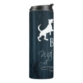 Het leven is beter met een Dog Thermal Tumbler - B Thermosbeker (Gedraaid links)