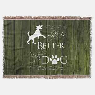 Het leven is beter met een Dog Throw Blanket - Gro Deken