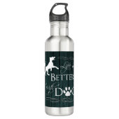 Het leven is beter met een Dog Water Fles - Blauwg (Voorkant)