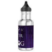 Het leven is beter met een Dog Water Fles - Paars (Rechts)