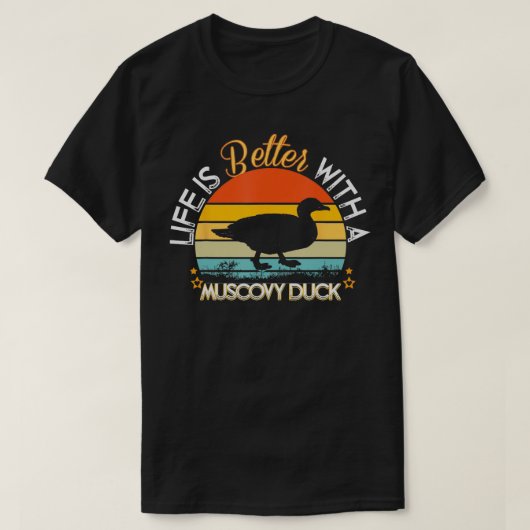 Het leven is beter met een Duck Funny Duck Lover G T-shirt (Design voorkant)