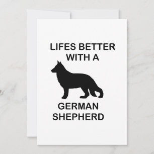 het leven is beter met een Duitse herder Kaart
