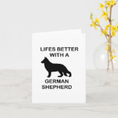 het leven is beter met een Duitse herder Kaart (Gele Bloem)