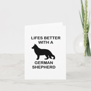 het leven is beter met een Duitse herder Kaart