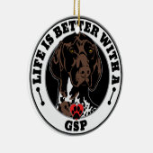 Het leven is beter met een Duitse schitterende wij Keramisch Ornament (Rechts)