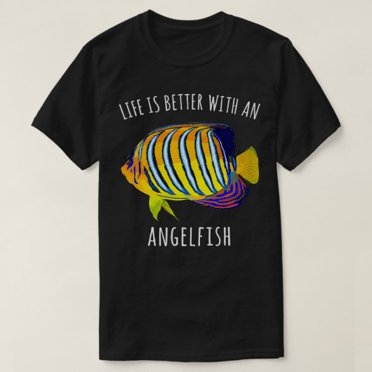 Het leven is beter met een Engelsige grappige vis T-shirt (Design voorkant)
