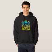 het leven is beter met een fiets hoodie (Voorkant volledig)