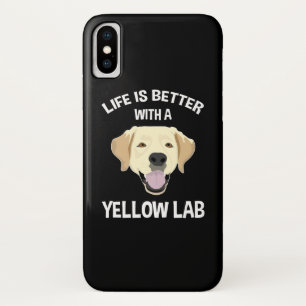 Het leven is beter met een geel lab Case-Mate iPhone case