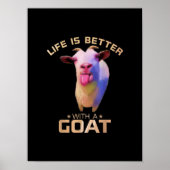 Het leven is beter met een geit cadeau poster (Voorkant)