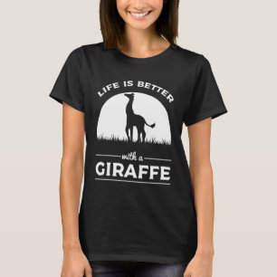 Het leven is beter met een Giraffe Safari Africa A T-shirt