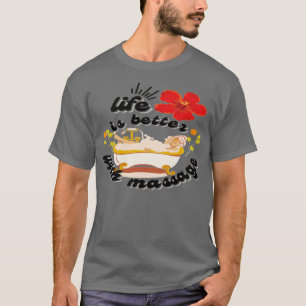 Het leven is beter met een goede bloedbad t-shirt