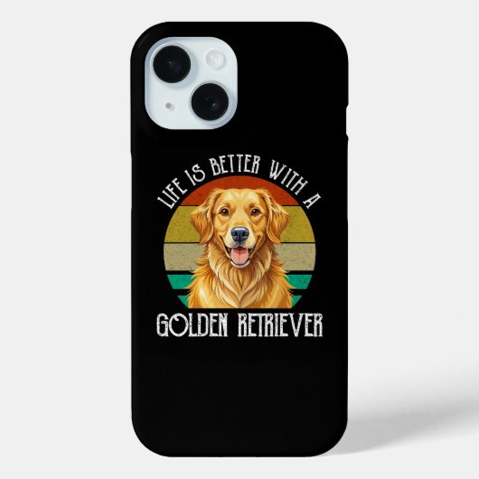 Het Leven Is Beter Met Een Golden Retriever Case-Mate iPhone Case (Achterkant)