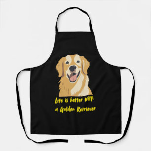Het leven is beter met een Golden Retriever - Hond Schort