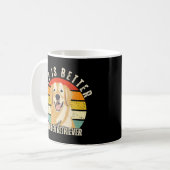 Het leven is beter met een Golden Retriever, Honde Koffiemok (Voorkant links)