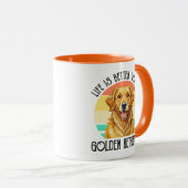 Het Leven Is Beter Met Een Golden Retriever Mok (Voorkant rechts)