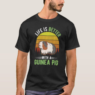 Het leven is beter met een Guinese varkenspremie T-shirt