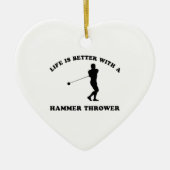 Het leven is beter met een Hammer Thrower Keramisch Ornament (Voorkant)