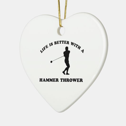 Het leven is beter met een Hammer Thrower Keramisch Ornament (Links)
