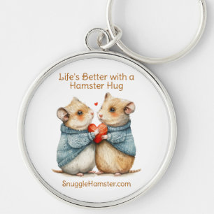 Het leven is beter met een hamsterknuffel   Snuggl Sleutelhanger