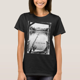 Het leven is beter met een hengel – Schilderachtig T-shirt