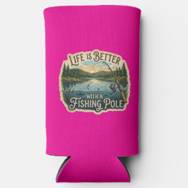 Het leven is beter met een hengel seltzer blikjeskoeler