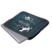 Het leven is beter met een hoes van een hond-lapto (Voorkant onderkant)