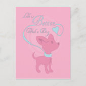 Het leven is beter met een hond briefkaart (Voorkant)
