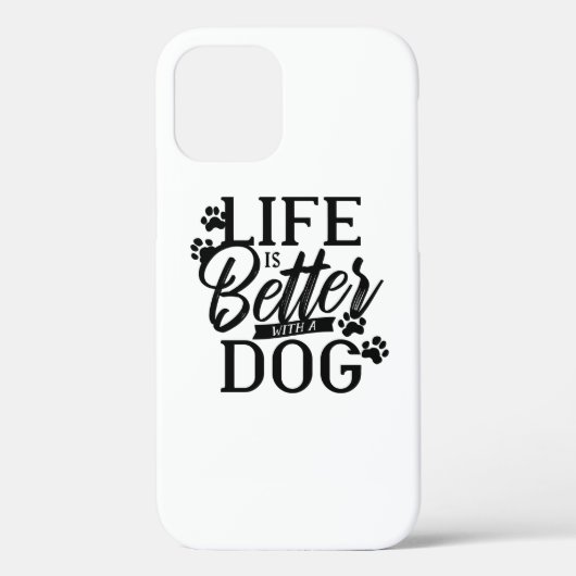 Het leven is beter met een hond Case-Mate iPhone case (Achterkant)