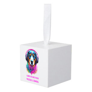Het leven is beter met een hond decoratie