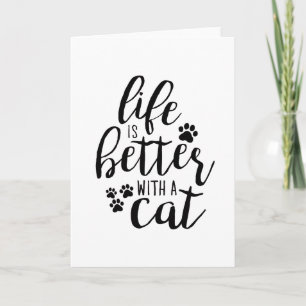 Het leven is beter met een hond-een-hond-citaten kaart