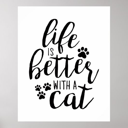 Het leven is beter met een hond-een-hond-citaten poster (Voorkant)