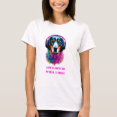 Het leven is beter met een hond - Funny Dog T-shirt (Voorkant)