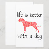Het leven is beter met een hond - Hondenliefhebber (Voorkant / Achterkant)