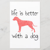 Het leven is beter met een hond - Hondenliefhebber (Voorkant)