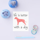 Het leven is beter met een hond - Hondenliefhebber Flyer (Enkel)