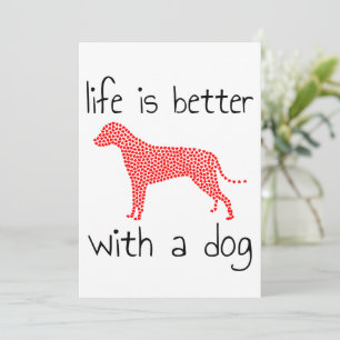 Het leven is beter met een hond - Hondenliefhebber Kaart
