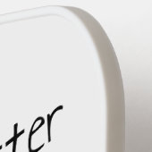 Het leven is beter met een hond - Hondenliefhebber Pickleball Paddle (Links Detail)