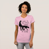 Het leven is beter met een hond - Hondenliefhebber T-shirt (Voorkant volledig)