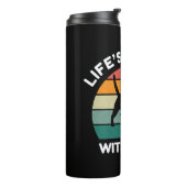 Het leven is beter met een hond - Hondenliefhebber Thermosbeker (Gedraaid links)