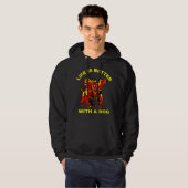 Het leven is beter met een hond hoodie (Voorkant volledig)