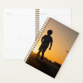 Het leven is beter met een hond, jonge jongen, zon planner (Display)