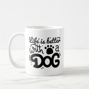 Het leven is beter met een hond koffiemok