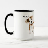 "Het leven is beter met een hond" met Puppy Custom Mok (Links)